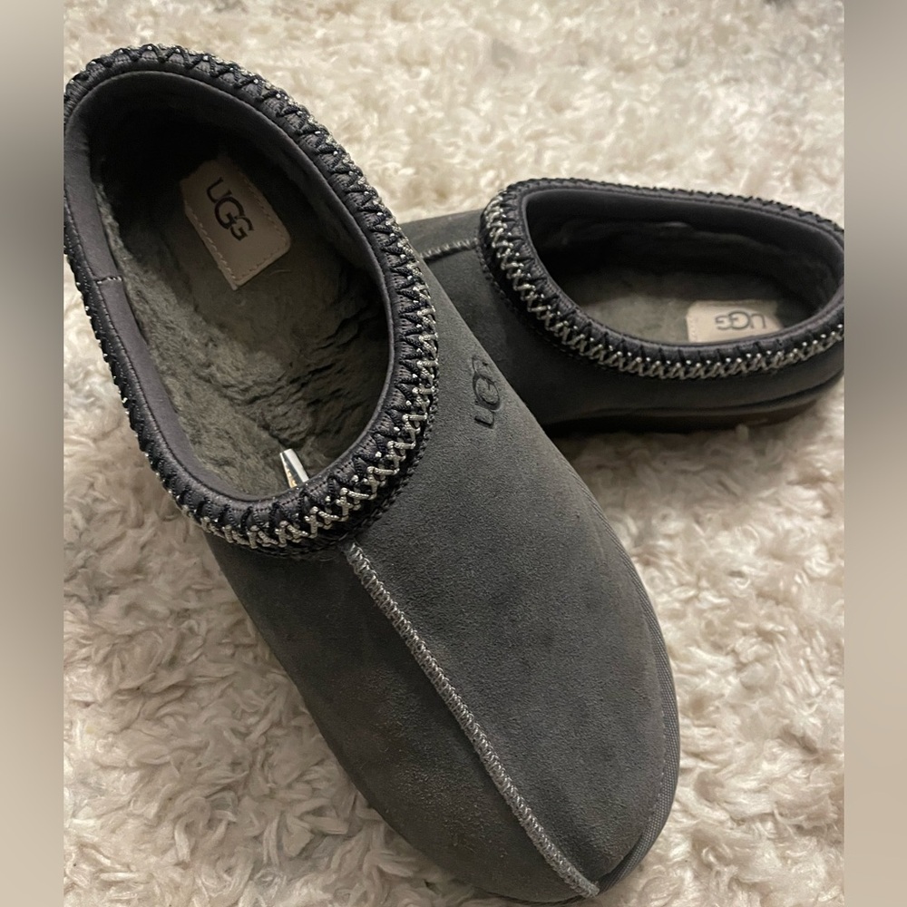 UGG Charcoal Suede Slip-Ons